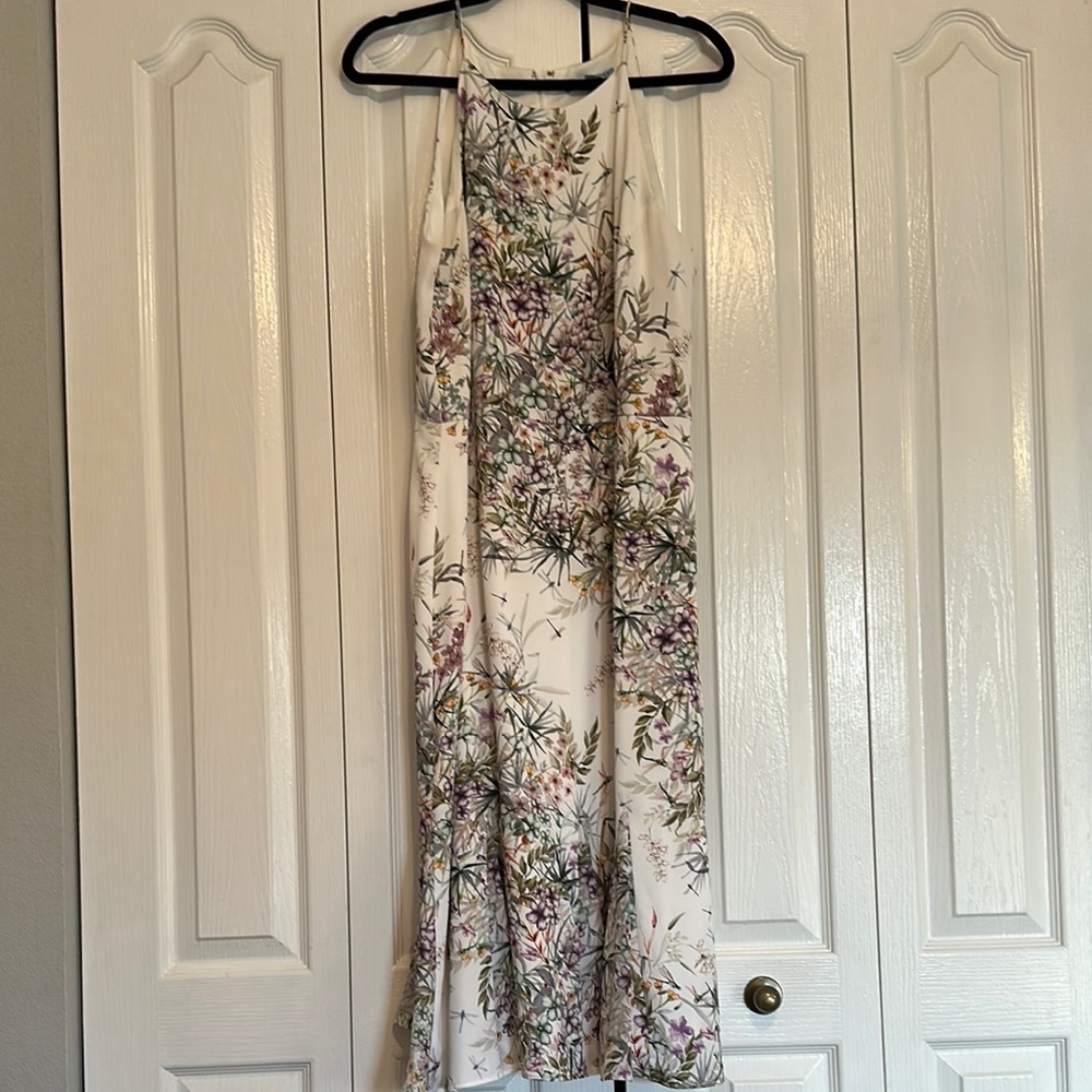 Antoni Melani Floral Creamy White Maxi Dress
